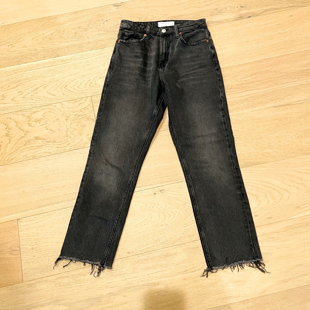 EUC size 26” Topshop black denim - Picture 2 of 5